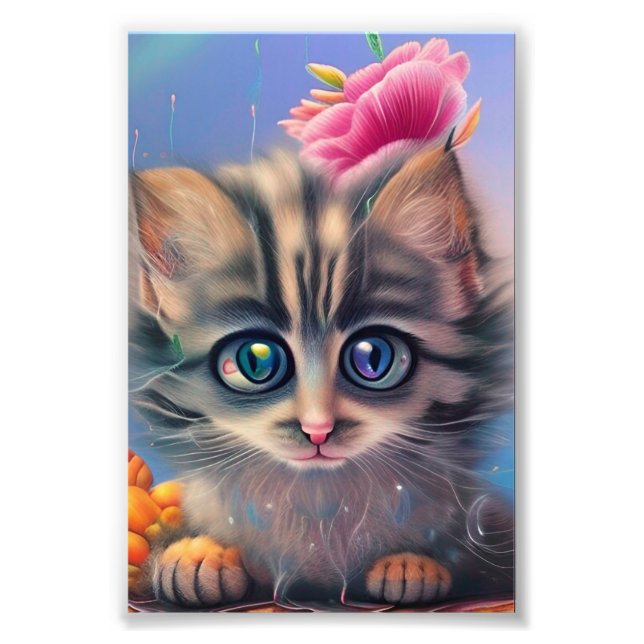 Adorable Kittens 3 Photo Print (Front)