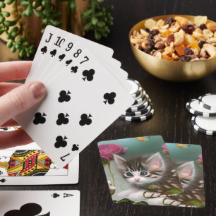 Adorable Kittens 4 Poker Cards