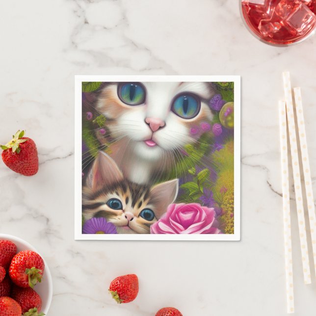 Adorable Kittens 8 Napkins (Insitu)