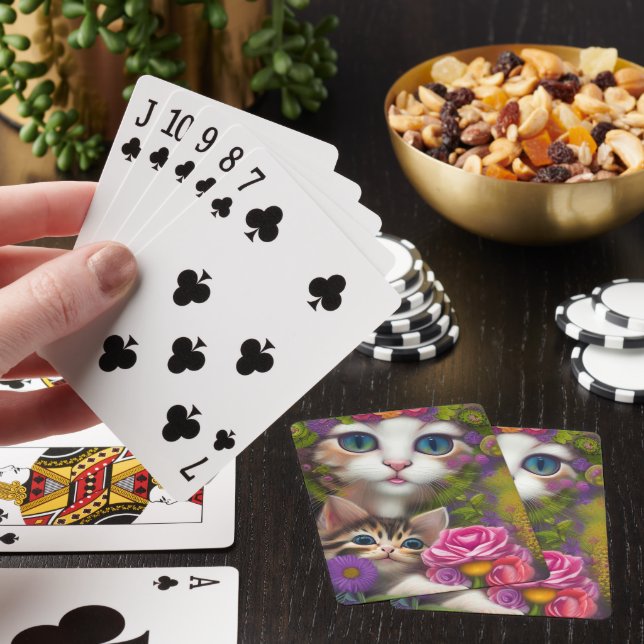 Adorable Kittens 8 Poker Cards (In Situ)
