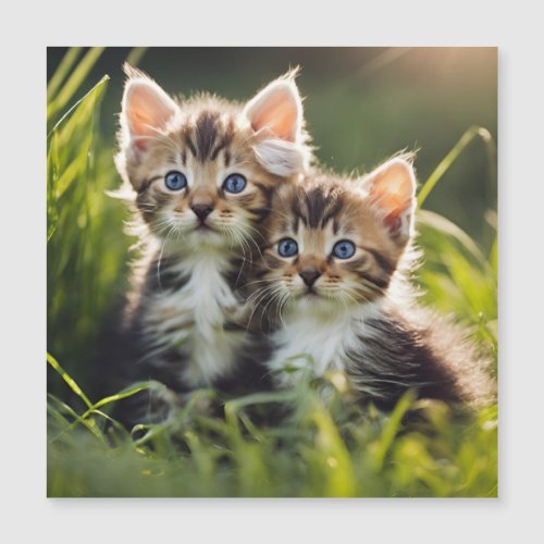 Adorable Kittens Magnetic Card