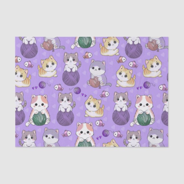 Adorable Kittens Tissue Paper (Front)