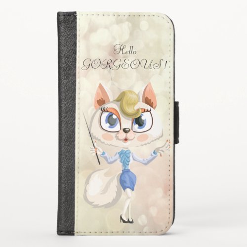 Adorable Kitty Bokeh _Hello Gorgeous iPhone X Wallet Case
