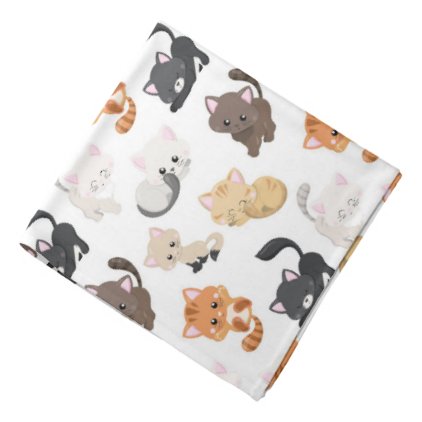 Adorable Kitty Cats Print Bandana