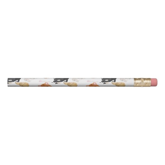 Adorable Kitty Cats Print Pencil (Back)