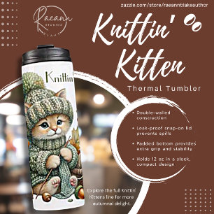 Adorable Knittin' Kittens Thermal Tumbler