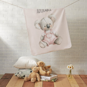 Adorable Koala Bear Animal Baby Blanket