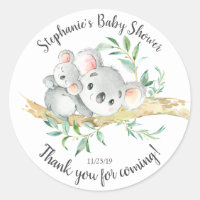 Adorable Koala Bear Baby Shower Favor