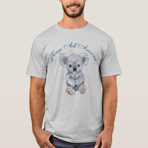 Adorable Koala Hugs  Heart T_Shirt