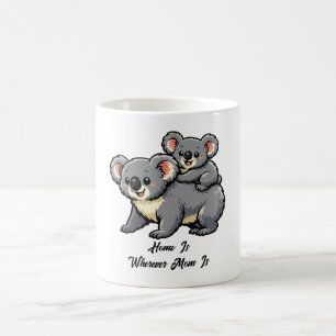 Adorable Koala Mom and Joey Coffee Mug