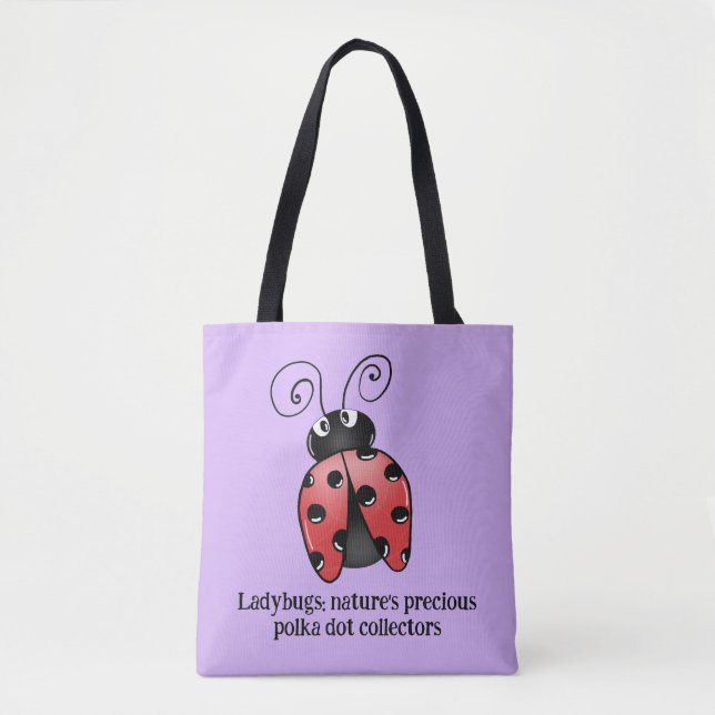 Adorable Ladybug Love Tote Bag - Spread Love (Front)
