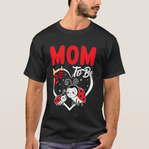 Adorable Ladybug Mom Graphic T-Shirt