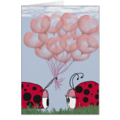Adorable Ladybug With Pretty Pink Balloon Bouquet (Front)