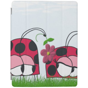 Adorable Ladybug Wooing His New Love Cartoon iPad Smart Cover