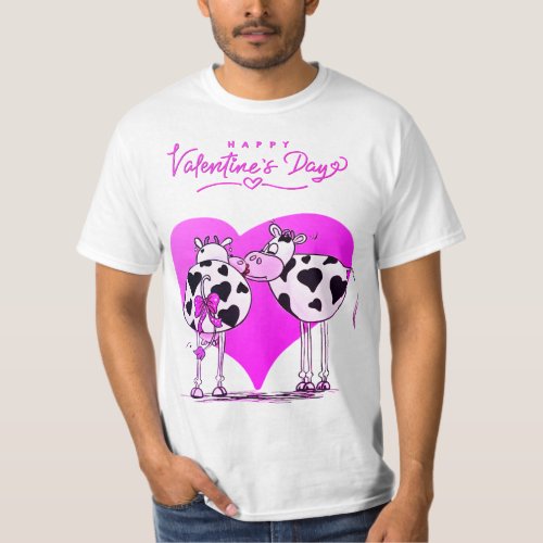 Adorable Laughter Valentines Bull Humor Tee T_Shirt