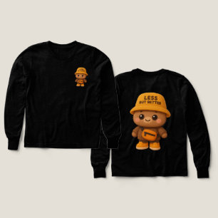 Adorable "Less But Better" Bear  Tri-Blend Shirts