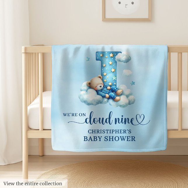 Adorable Letter I Blanket Custom Name Baby Boy (Adorable Letter I Blanket Custom Name Baby Boy)