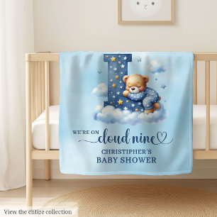 Adorable Letter L Cloud Nine Blanket Baby Shower