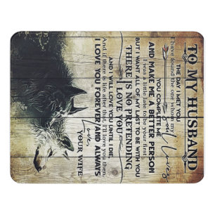 Adorable Letter To Husband, Lovely Gift, Door Sign