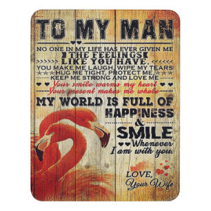 Adorable Letter To My Husband Lovely Gift Door Sign