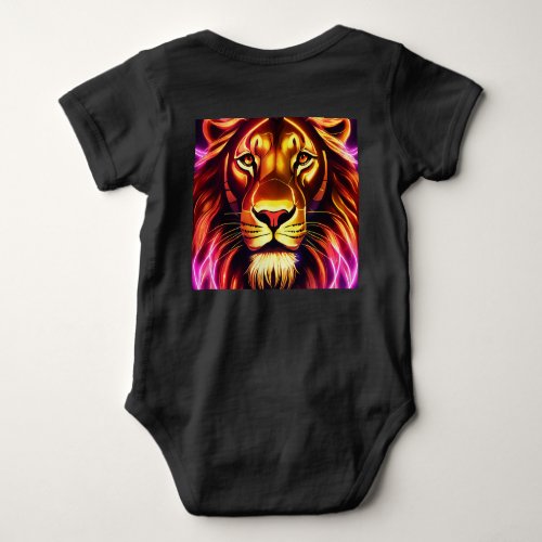 Adorable Lion Cub Baby T_Shirt _ Roar in Style Baby Bodysuit