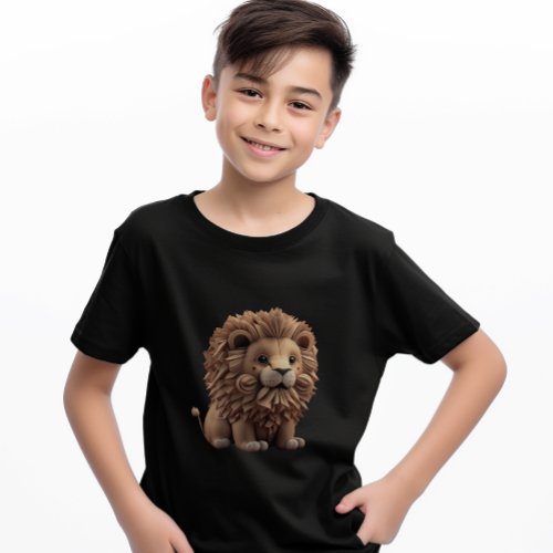 Adorable Lion Cub Graphic  T_Shirt