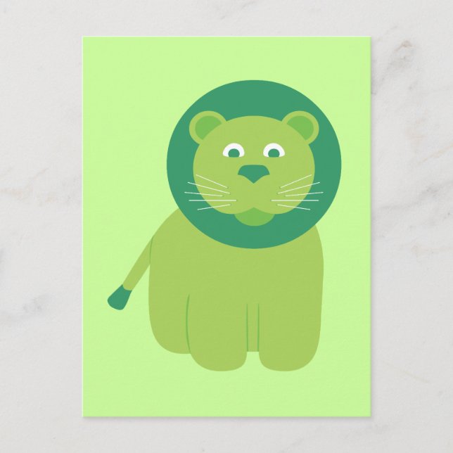 Adorable Lion Postcard (Front)