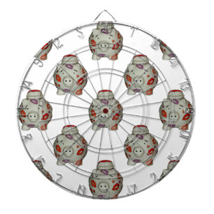 Adorable Lipstick Pig Dartboard With Darts