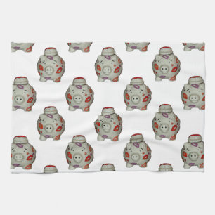 Adorable Lipstick Pig Towel