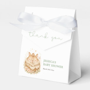 Adorable Litlle Bunnies Baby Twin Shower Favor Boxes