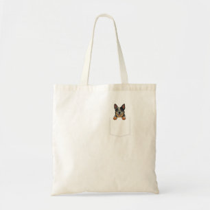 Adorable Little Australian Cattle Dog In The Pocke Tote Bag