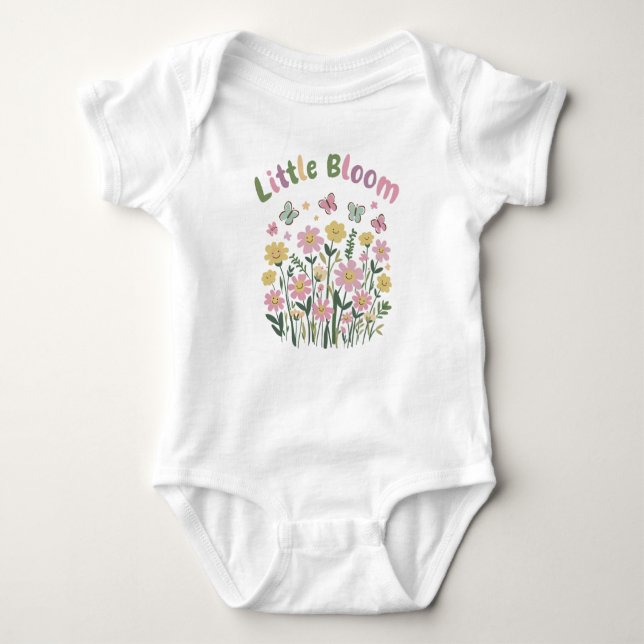  Adorable Little Bloom Baby Bodysuit (Front)
