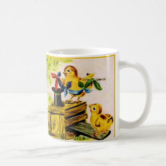 adorable little chick magician coffee mug