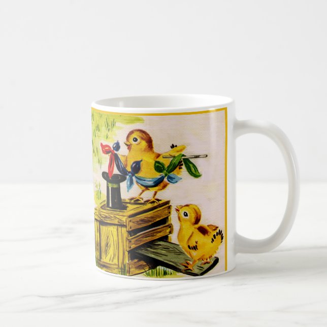 adorable little chick magician coffee mug (Right)