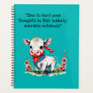 adorable little cow notebook