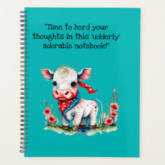 adorable little cow notebook