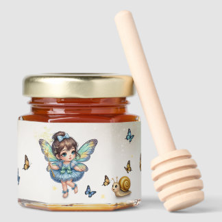 Adorable little fairy honey jar favors