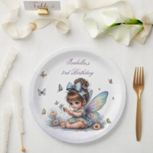 Adorable little fairy paper plates