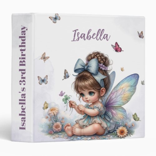 Adorable little fairy photo album 3 ring binder