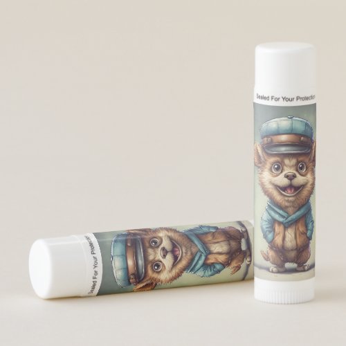 Adorable Little Fantasy Creature in Hat and Coat Lip Balm