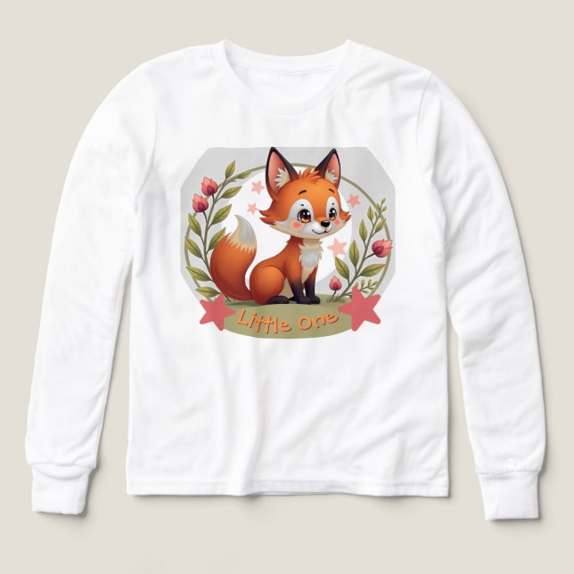 Adorable Little Fox Tri-Blend Shirts (Design Front)
