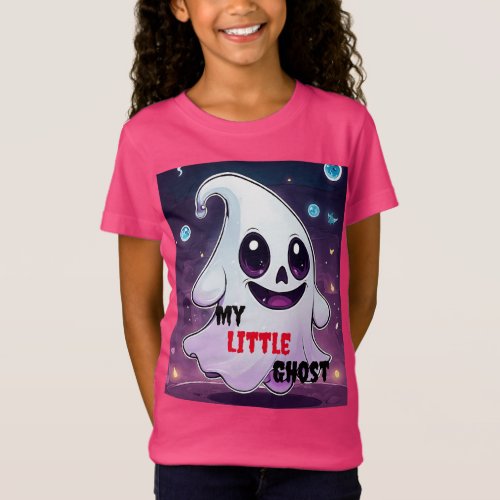 Adorable Little Ghost T_Shirt _ Cute and Funny 