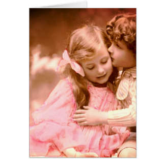 Adorable little Girl and Boy Card