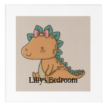 Adorable Little Girl Dinosaur - Cute Dino Design