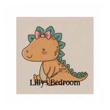 Adorable Little Girl Dinosaur - Cute Dino Design