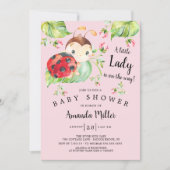 Adorable Little Lady Ladybug Baby Shower Invitation (Front)