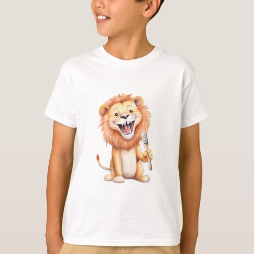 Adorable Little Lion _ Cute Wildlife Design T_Shirt