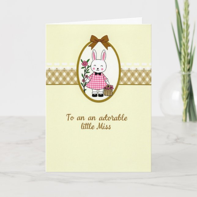 Adorable Little Miss Card (Front)