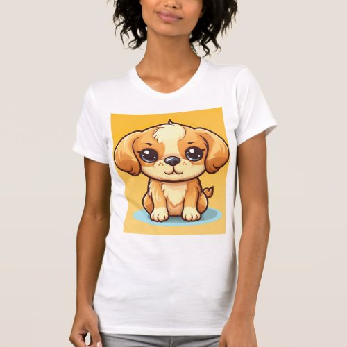 Adorable Little Orange Puppy _ Sweetness and Joy T_Shirt