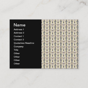 Adorable Little Owls Pattern on Light Yellow Business Card